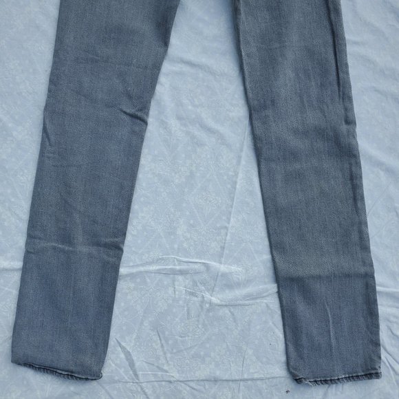 H&M &Denim Slim Low Waist Stretch Heathered Black Grey Jeans - 32W 30L - Picture 3 of 13